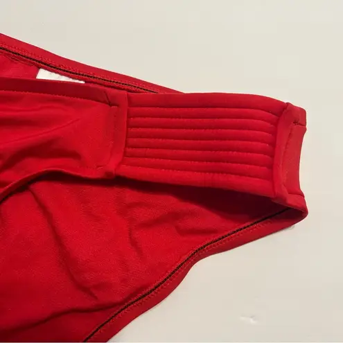Kona Sol Stitched Hipster Medium Coverage Bikini Bottoms Red NWOT S