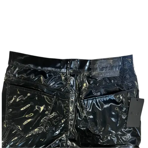 RtA Shiny Black Vinyl Pants Size 30