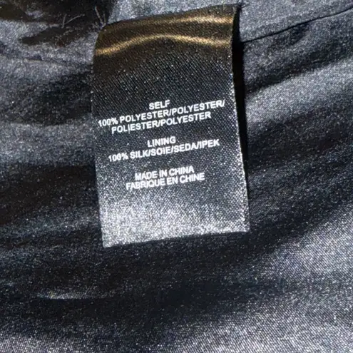 Tibi Flume Asymmetrical Silk Lined Wrap Sleeveless Maxi Halter Dress 8 Black