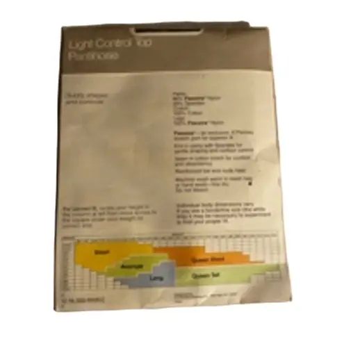 Vintage JCPenney Light Control Top Nude Sheer Pantyhose Size B Reinforced Toe Brown