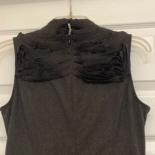 Adrienne Vittadini Charcoal Gray Sleeveless Dress, NWT