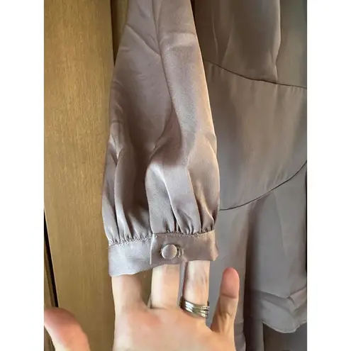 Lucy Paris NWOT Adonia Satin Wrap Dress in Lavender Women’s size Small