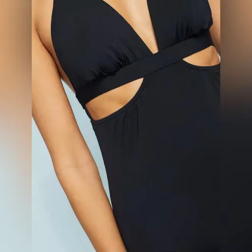 Seafolly Anthropologie Active Halter Cutout One-Piece Bathing Suit AU14/US10