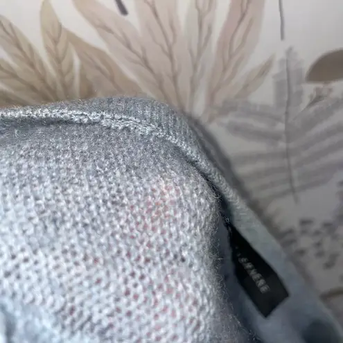 Skull Cashmere Skull Cashmere Women's Sweater XS Gray Skull Print V-Neck Long Sleeve Pullover