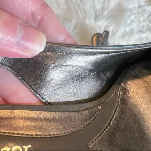 Naturalizer N5 Comfort Slingback Low Heels Shoes Gray Size 6M