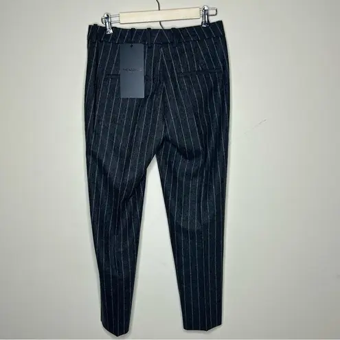 The Kooples Confort Pins Stripes Pants Slacks Career Wear Grey Gray Women 36 NWT
