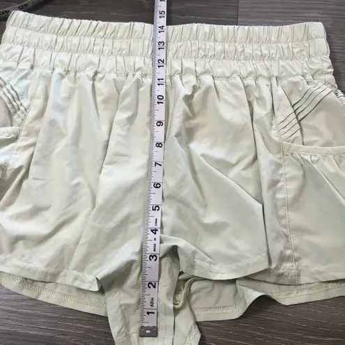 Free People  Movement Get Your Flirt On High Rise Shorts Sage Green Womens Size M