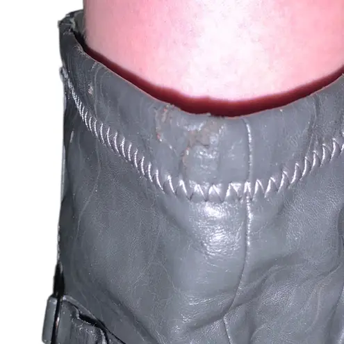 Dollhouse Collen Women Round Toe Over Knee Thigh High Boots High Stiletto Buckle