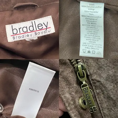 BRADLEY BAYOU Brown Suede Leather Horn