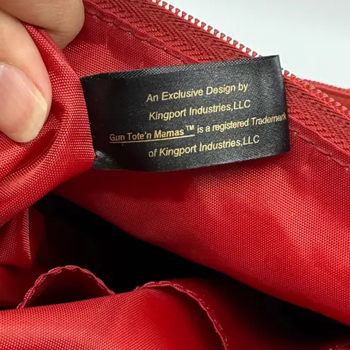 Gun Tote'n Mamas Concealed Carry Handbag Leather Shoulder Bag Red Red