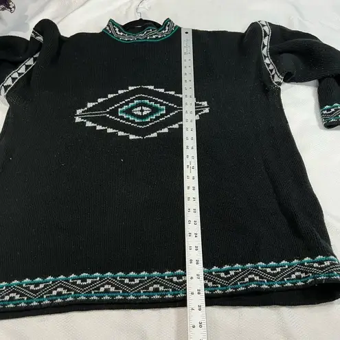 Vintage Black Aztec Southwestern Sweater Size 2X