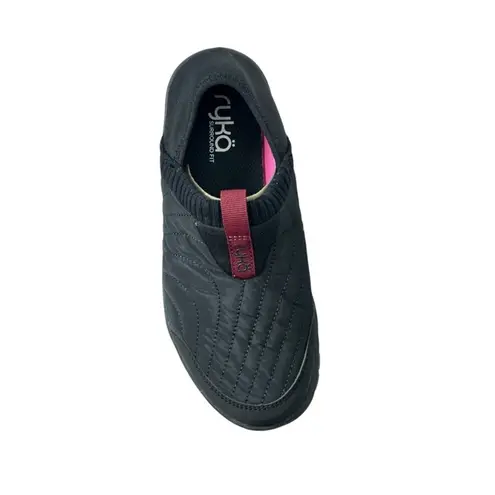 Ryka Sami Black Slip-On Sneakers 6W NIB Comfortable Wide Fit Casual Shoes
