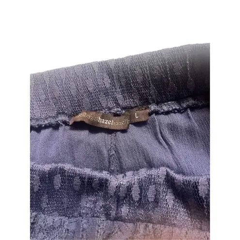 Hazel maxi skirt slate blue lace sz L Blue Size L