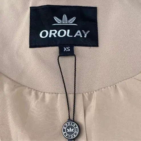 Orolay Women's Long Double Breasted NWT
Trench Coat XS Tan