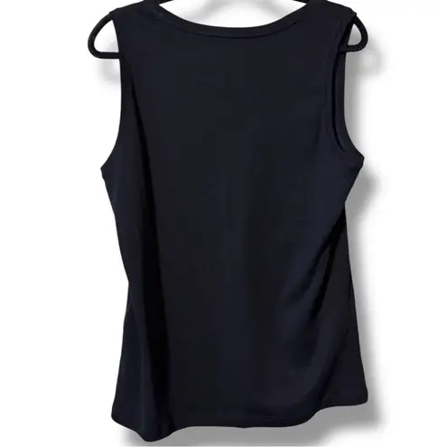 Chico's Chico’s Angelo basic black knit tank top size 2 large new with tags