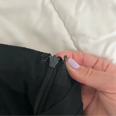 DISSH Roberts Linen Midi Skirt black US 4