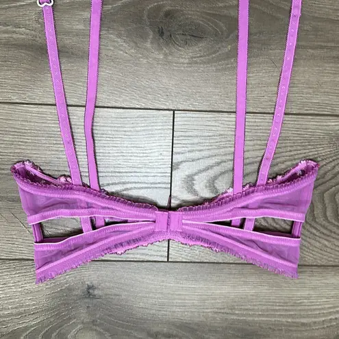 Voight Pink Garter Belt With Garters Size Medium