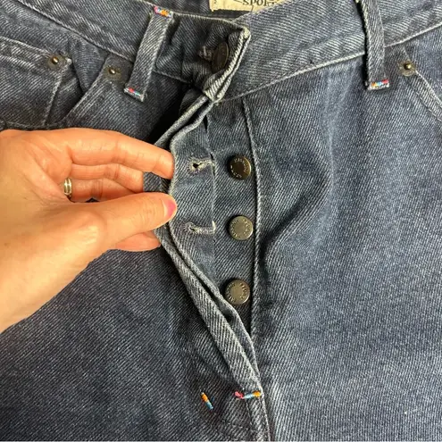 Missoni Vintage Sport Denim Blue Jeans High Rise 5 Button Fly Embroidered Sz 31