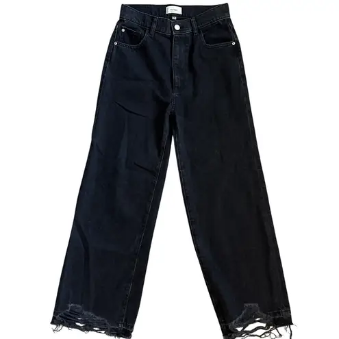 DL1961 Hepburn Wide Leg High Rise Vintage Jeans in Lark Size 25