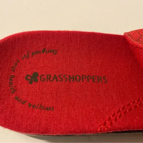 Grasshoppers Women Sandals 8.5 Wide Red Floral Adjustable Sling Back NWT Size undefined