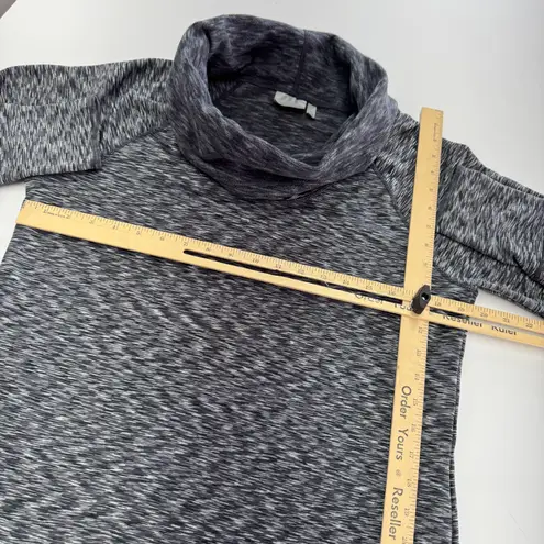 Athleta  Top Womens Large Grey‎ Space Dye Tranquillity Cowl Neck Pullover