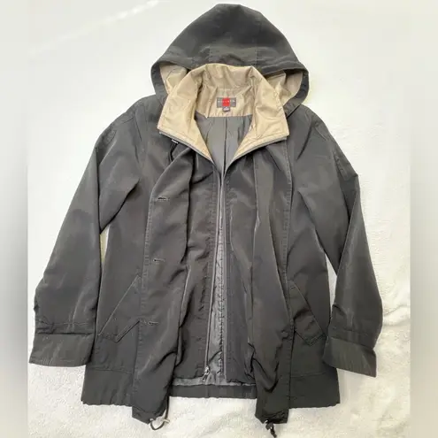 Gallery Black and Tan Blazer with Layered Design