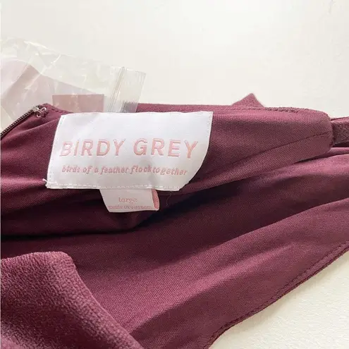 Birdy Grey Jay Dress in Crepe Cabernet L NWT