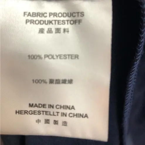 No brand navy blue formal gown, size 10 lace top with chiffon bottom