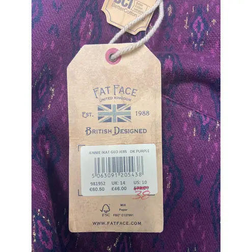 Fat Face Jennie Ikat Purple Patterned Mini Skirt 10