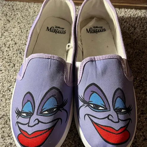 Disney  The Little Mermaid Ursula Purple Slip-on Sneakers Shoes Women’s 10