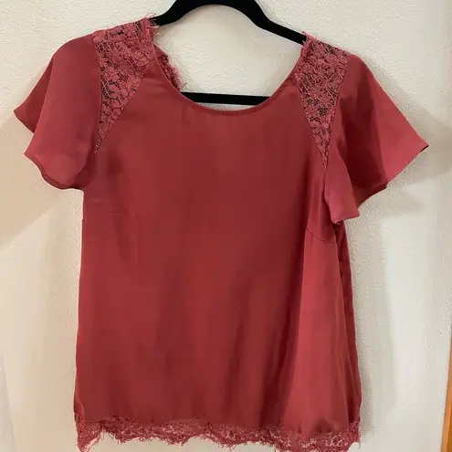 Modcloth Flowy Lace Blouse | Size Small | EUC