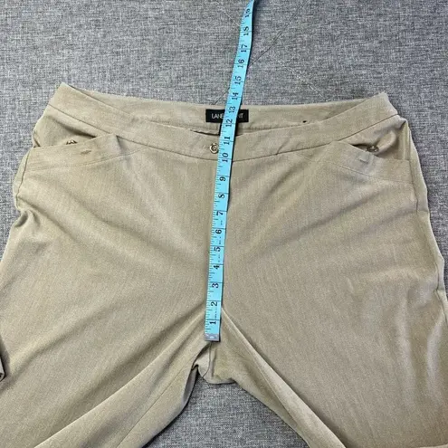 Lane Bryant ‎ 18 Average Wide Leg Dress Pants Khaki Tan