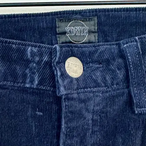EDWIN Janet Cigarette Navy Corduroy Pant