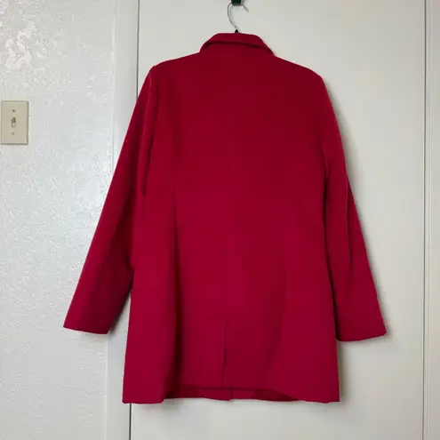 Boston Proper Classic Tailored Coat Red Size 12
