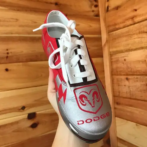 RED/SILVER DODGE NASCAR RACING JER SNEAKERS SHOES Red Size 7