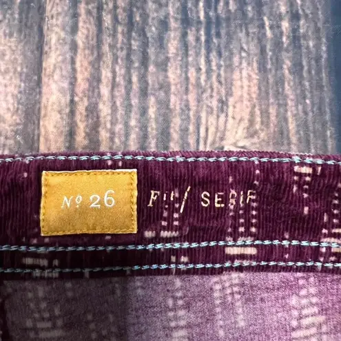 Pilcro and the Letterpress Women's Burgundy Skinny Corduroy Pants Size 26