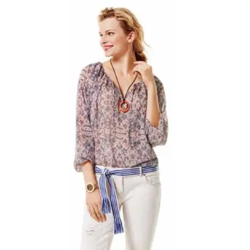 CAbi  Siena Peasant Top Size Small Boho Fairy‎