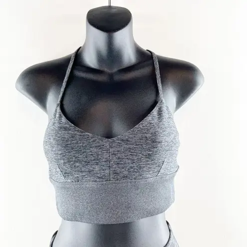 Alo Yoga ALO Alosoft Lavish Sports Bra and Highlight 7/8 Leggings Set Dark Heather Gray