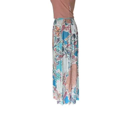 Patrons of Peace Multicolor Floral Maxi Skirt with Slit