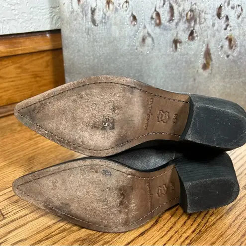 Donald J Pliner | Pewter Tumbled Brush Off Western Cowgirl Boots Size 7.5 Silver