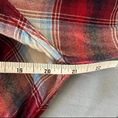 Pendleton GAP + Plaid Shirt Dress with Belt Large Patriotic Long Sleeve