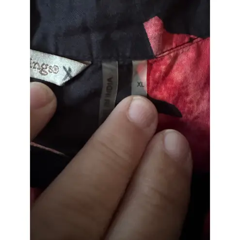 Soft Surroundings XL Dress Floral Embroidered Detail Cotton Bohemian XL