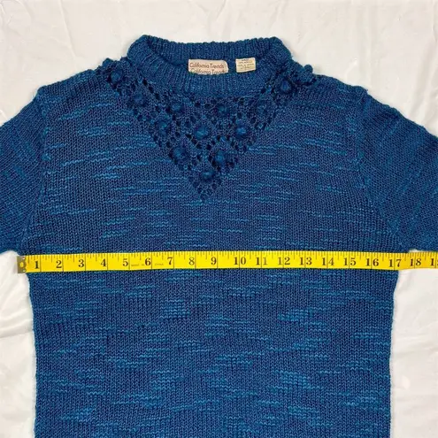 Vintage California Trends Women's Blue Pullover Sweater Size L Size L