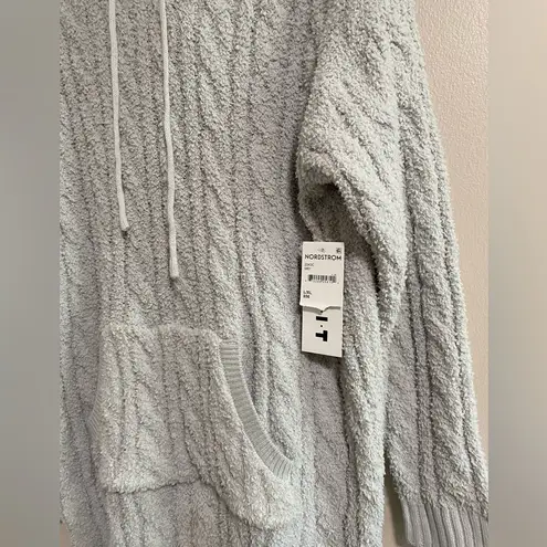 New Kikit Super Soft Grey Plush Hoodie Dress Size L/XL Gray Size L