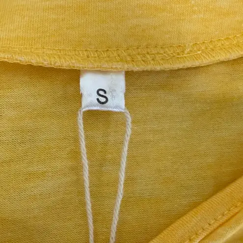 Yellow Ruffled Flutter Sleeve Blouse