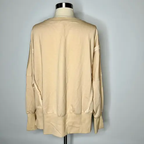 Tan Beach Themed Boho Top Size XS