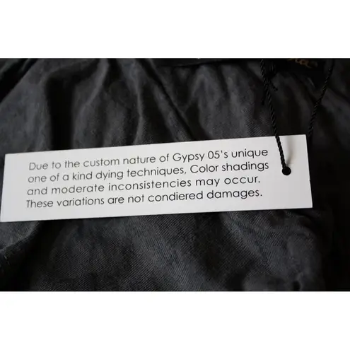 Gypsy 05 NWT Sand Gray Deep V Bamboo Side Strap Detail Maxi Dress S $187