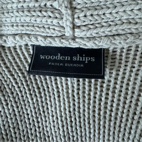 Wooden Ships Paola Buendia Champagne Knit Cardigan Sweater XS