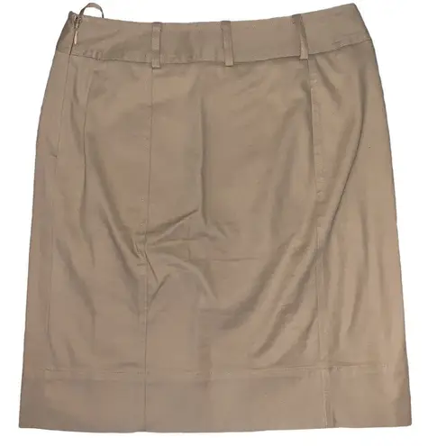 Anne Klein  stretch tan zipper skirt 4P