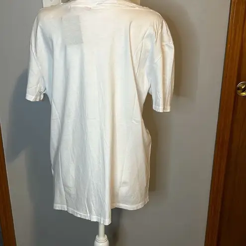 🆕 n: philanthropy Harlow distressed BFF white tshirt XS BIN G